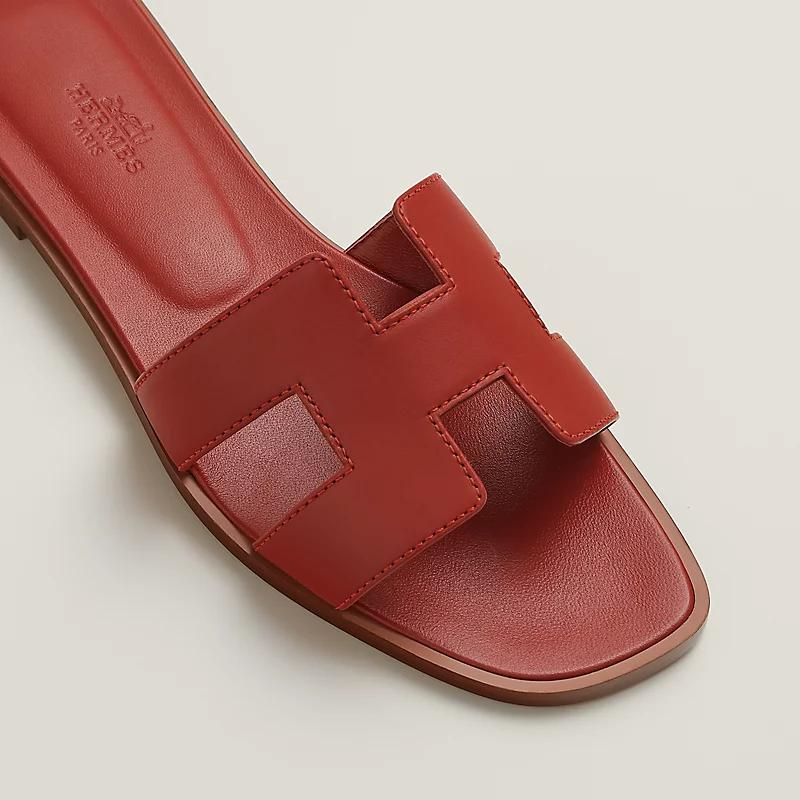 Giày Hermes Oran Sandal Nữ Đỏ